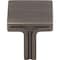 Jeffrey Alexander 1-1/8" Overall Length Brushed Pewter Square Anwick Cabinet Knob 867L-BNBDL - alternate 4